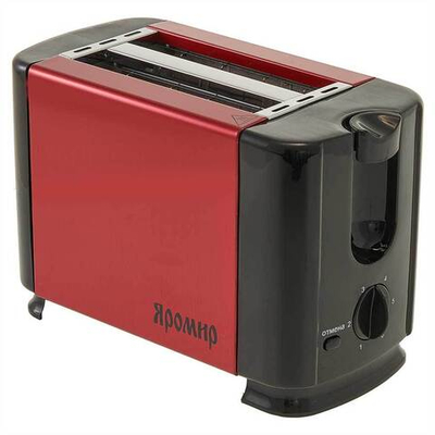 Тостер 700 Вт ЯРОМИР ЯР-602 красный с черным