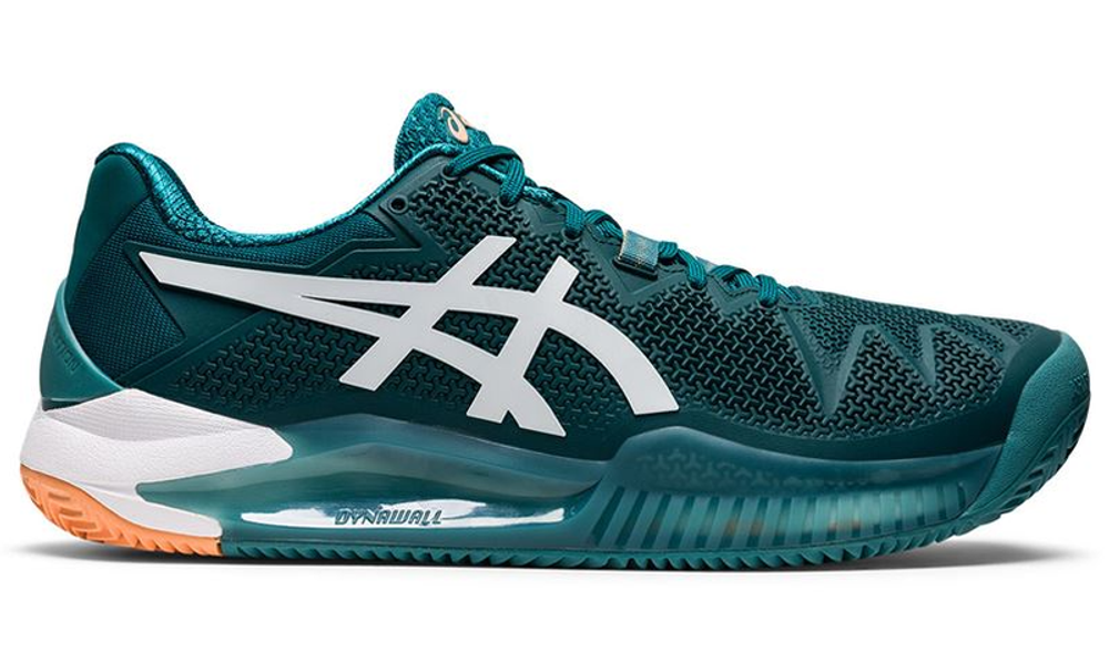 Мужские кроссовки теннисные Asics Gel-Resolution 8 Clay - velvet pine/white