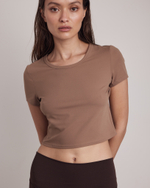 Футболка Jules Сropped Tee in Caramel