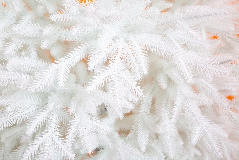 Искусственная ель «Изумрудная Белая» (Литая хвоя) от 1,2 м до 3 м