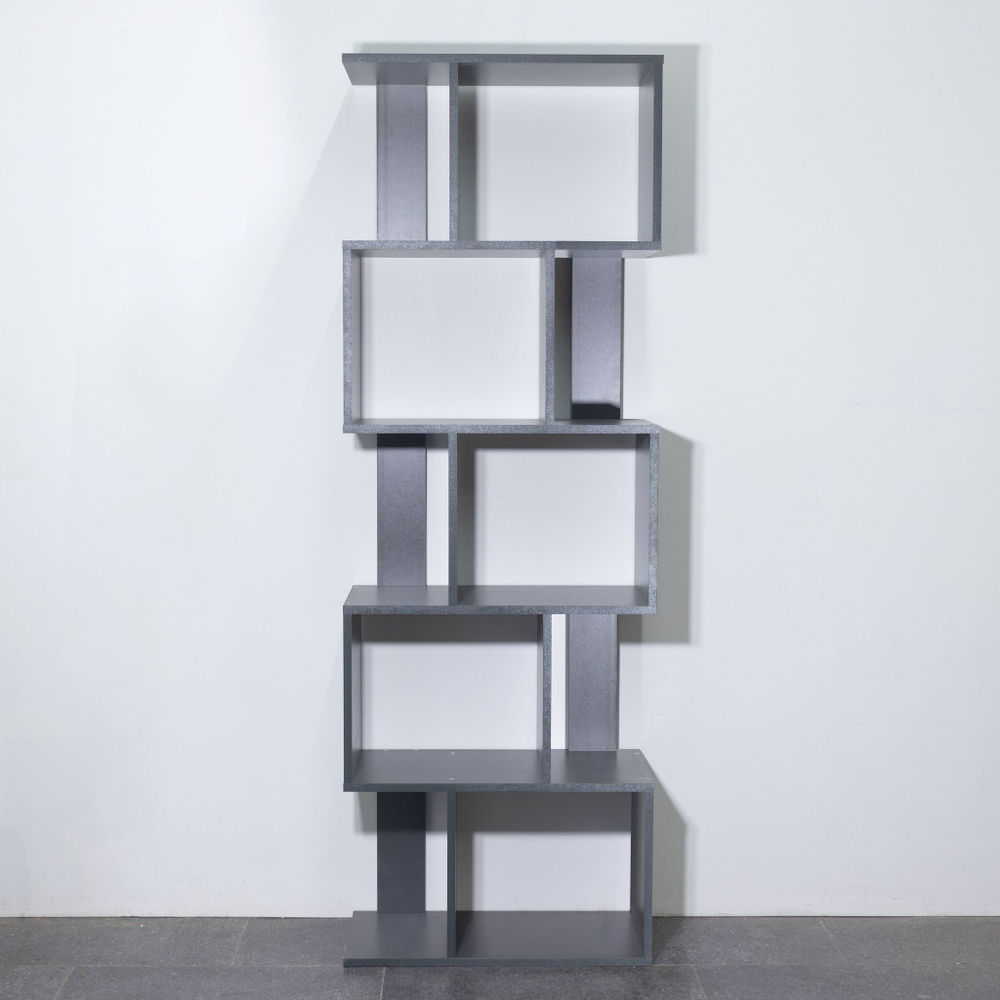 Стеллаж напольный Фаллет 5 полок 60х30х177 см, серый