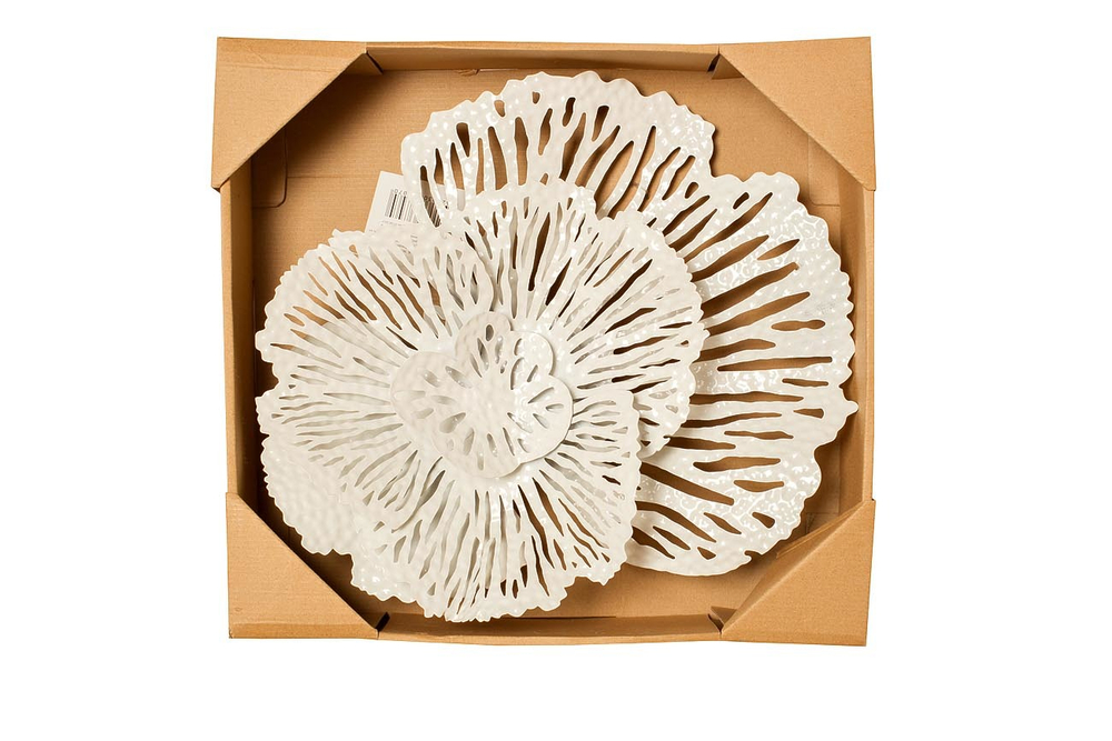 Панно Цветок белый Garda Decor 37SM-8321-J