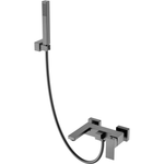 Смеситель для ванны с душем Boheme Qubic 473-GM matt gun metal
