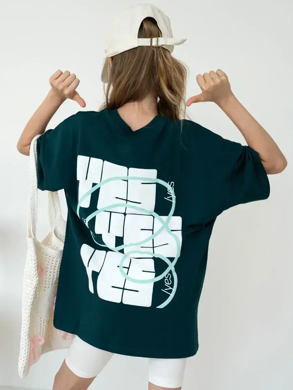 Летний костюм для девочки с велосипедками