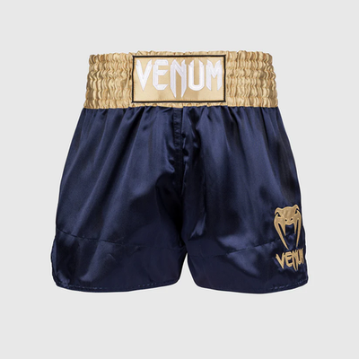 Тайские шорты Venum Classic - Navy Blue/Gold