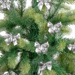 Украшение ёлочное "Бантики", КОМПЛЕКТ 12 шт., 5x5 см, европодвес, 3 цвета ассорти, ЗОЛОТАЯ СКАЗКА, 592153