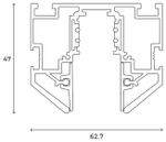 Трек встраиваемый Hesby Lighting ElDeko HSBL_0186
