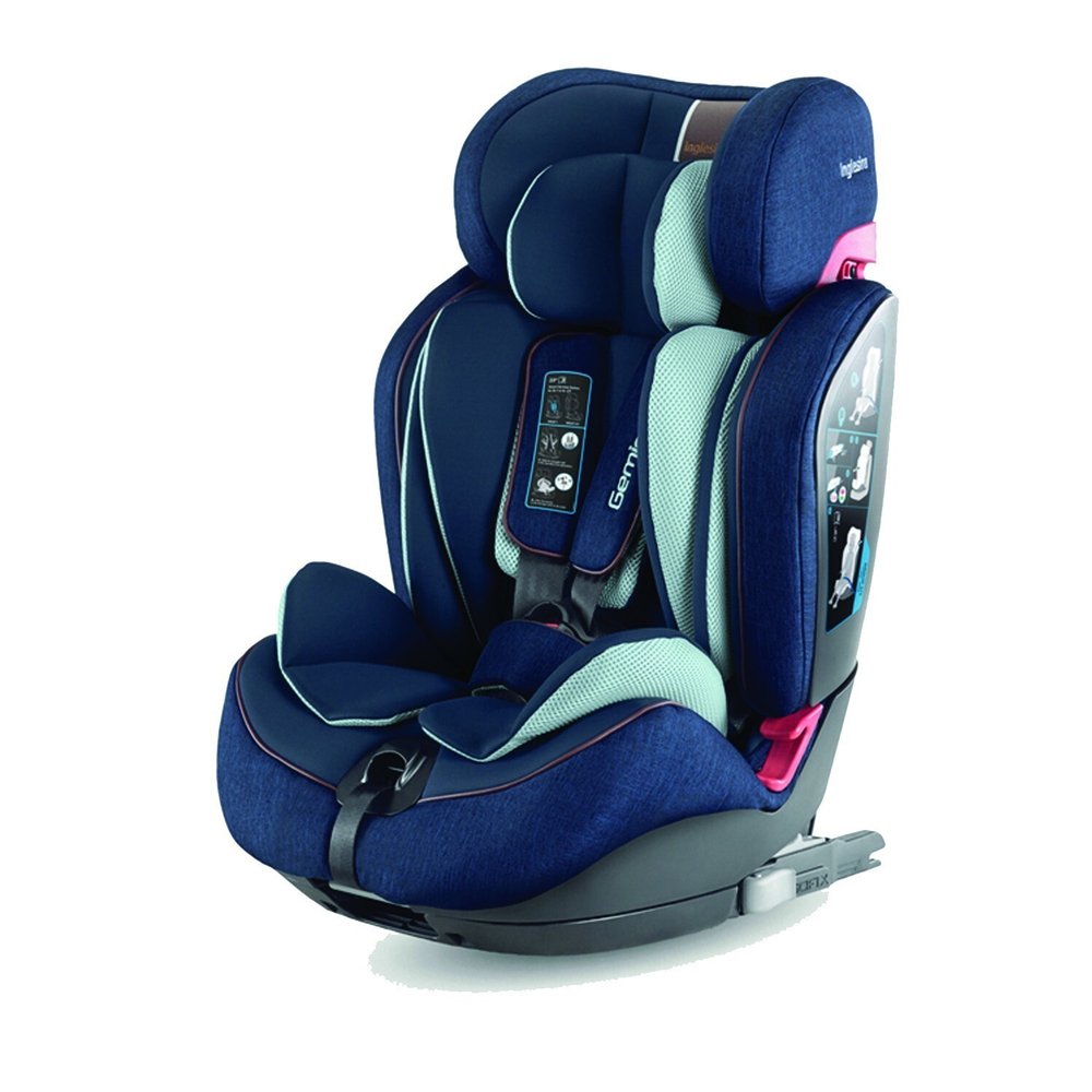 Автокресло Inglesina Gemino 1.2.3 IFIX, Navy, синий