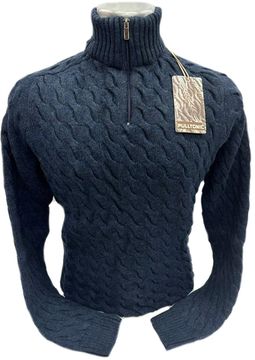 Pulltonic из шерсти и кашемира на коротком замке "ВОЛНА" Размеры (46-54)