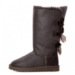Угги Bailey Bow Tall Metallic Chocolate