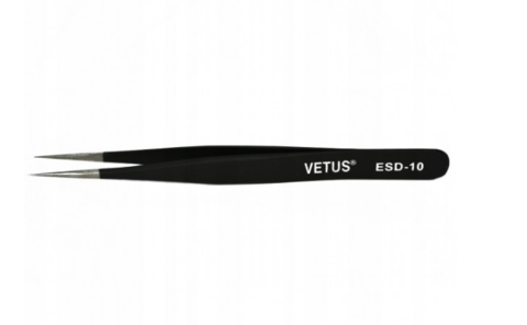 Пинцет VETUS черный ESD-10