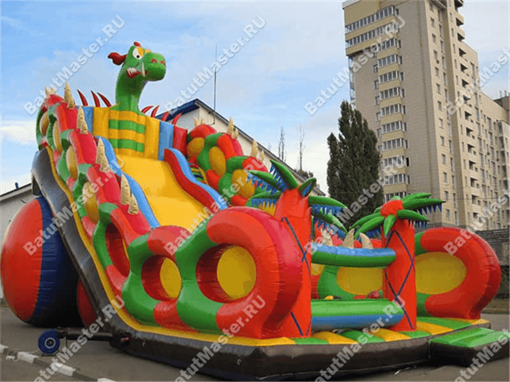 Батут-горка "Дракон 2", 18*8*13 м