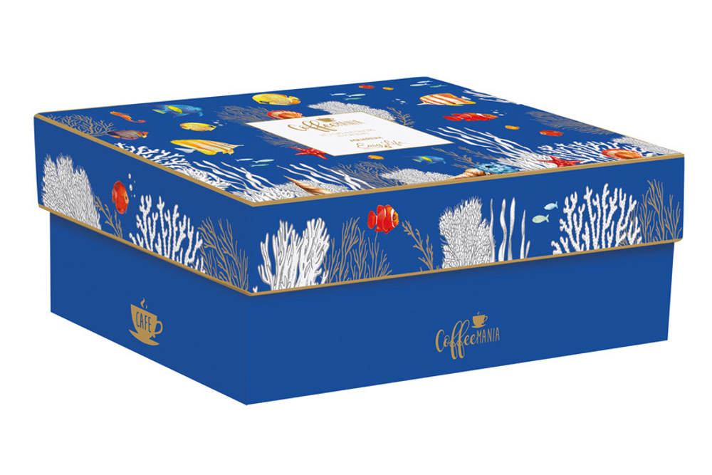 Набор чашек 2шт 0.24л Easy Life Аквариум с блюдцами