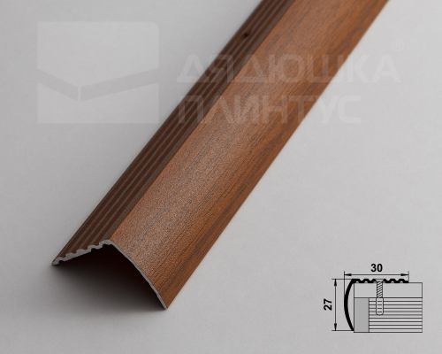 Порог ПУ-04 30х27х900 Орех