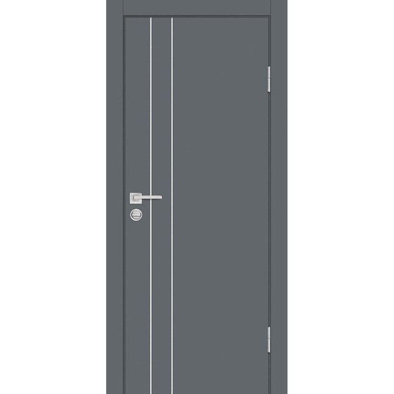 Фото межкомнатной двери экошпон Profilo Porte P-14 графит кромка ABS