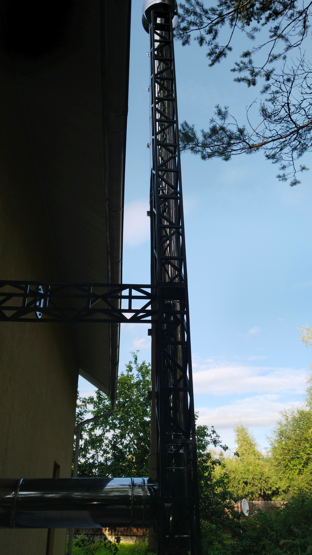 Монтаж дымохода