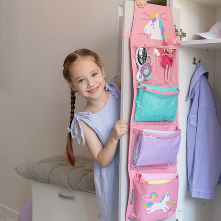 Набор Единорог, розовый (Карман+ковер+наклейки)