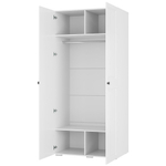 Шкаф 2-х створчатый Софт ШК-02 белый/эмаль белая F26