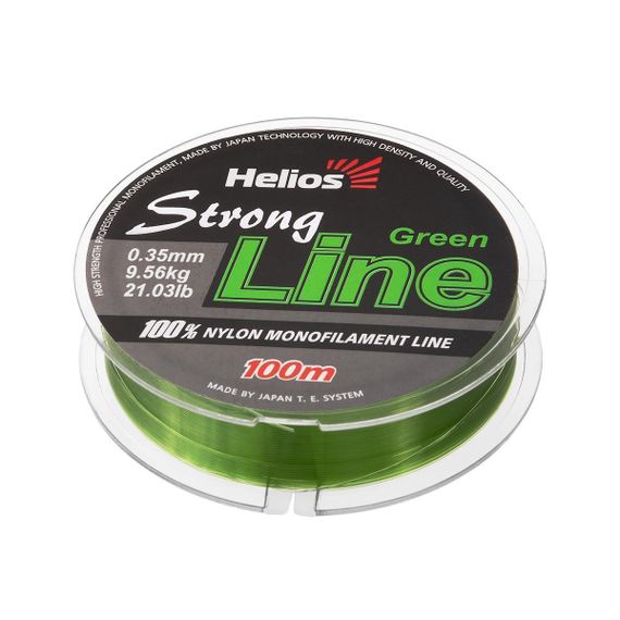 Леска Helios Strong Line Nylon Dark Green 0,35mm/100 (HS-SLG-35/100)