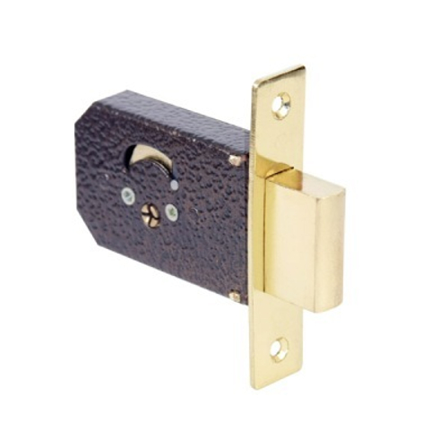 Замок врезной АЛЛЮР 90 Б/руч, крест. ключ (квадр.ригель),для дер.дверей /1238