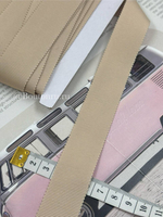 Репсовая лента бежевая 2,5 см