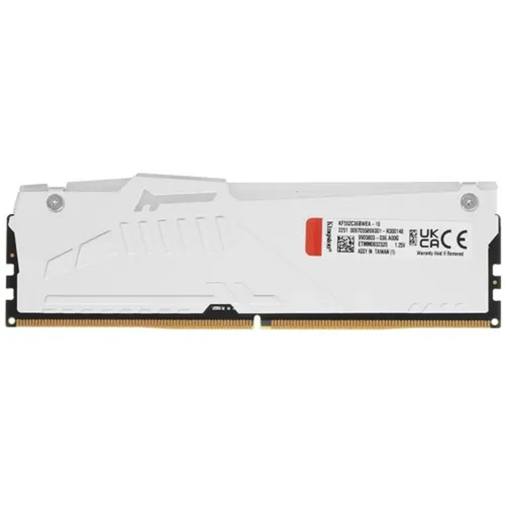 Оперативная память Kingston 16GB 5200MT / s DDR5 CL36 DIMM FURY Beast White RGB EXPO KF552C36BWEA-16