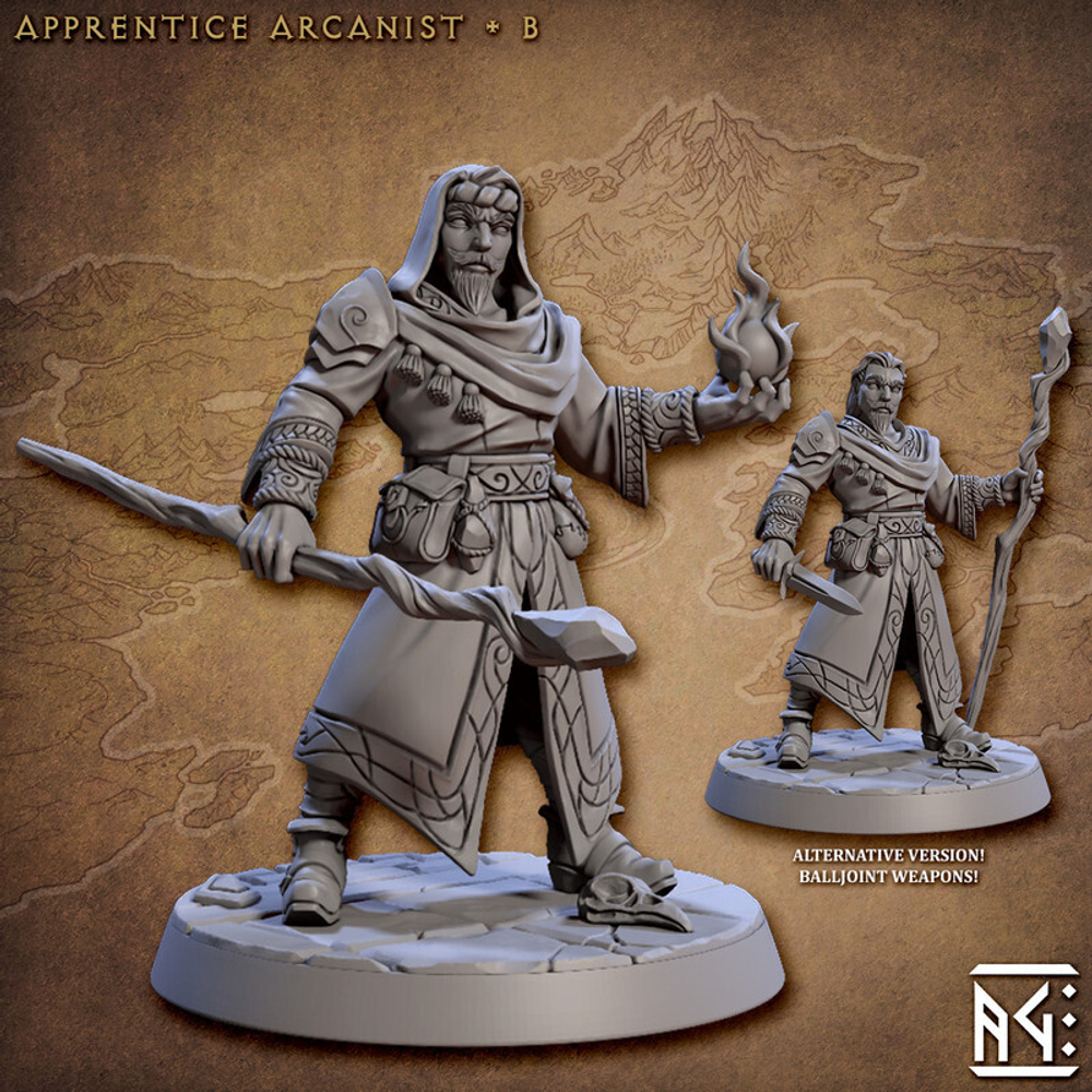 Человек Маг Волшебник Колдун Чародей 1 шт миниатюра для dnd, днд, pathfinder, фентези, Настольная игра, НРИ, Варгейм, РПГ