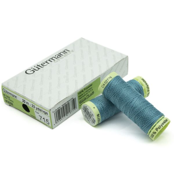 Нитки отделочные Gutermann Top Stitch 30 (30 метров), 5 кат. | 715 св.зеленое море