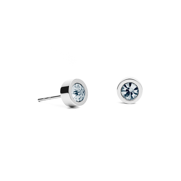 Серьги пусеты Fiore Luna Sky Blue 6х3 мм SWE126 BS S