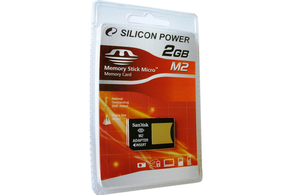 карта памяти SiliconPower 2Gb M2(ProDuo)