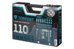 Набор инструмента TOPFORT 110 предметов 1/4" и 1/2" 1975958