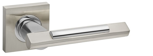 [ТОВАРА НЕТ В НАЛИЧИИ] Ручка Фуаро TANGO KM SN/CP-3, цвет никель матовый/хром (гарантия - 12 месяцев)