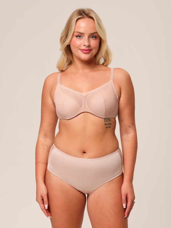 Бюстгальтер Zebra мягкая чаша на каркасах (персиковый румянец)