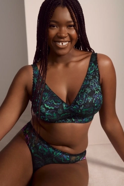 PRIMADONNA Бюстгальтер-бралетт с полной чашкой, черно-зеленый