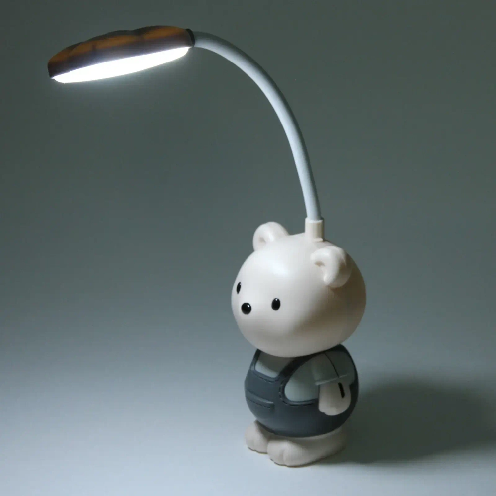 Настольная лампа «Sweet - bear» LED 6,2*6,5*29,5 см, USB 1.5w 3.7v, Зеленый
