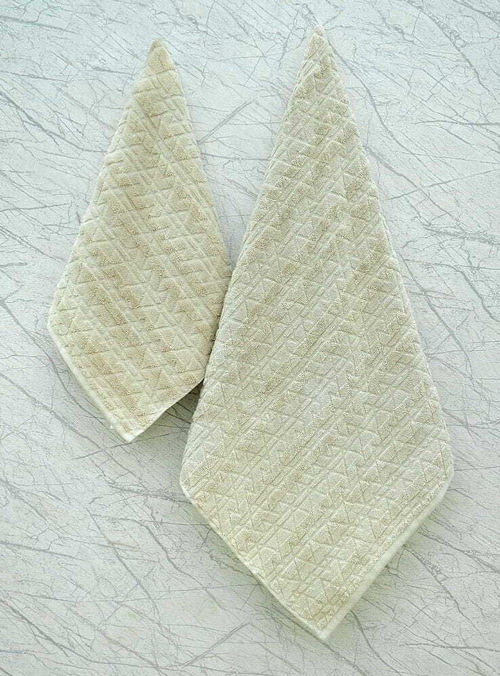 Полотенце 70х140 Arya home Wave бежевое