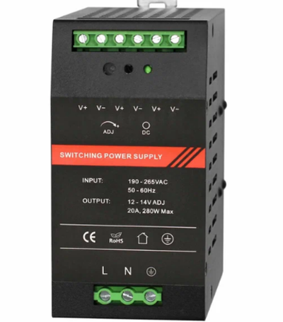 ST-PS120DDU-BK Блок питания на DIN-рейку 12VDC 20А