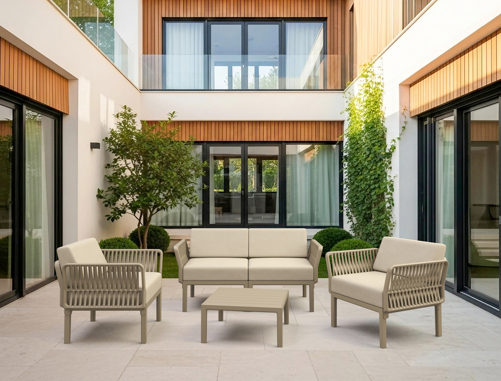 Модуль пластиковый для дивана Siesta Contract Portofino Lounge, бежевый