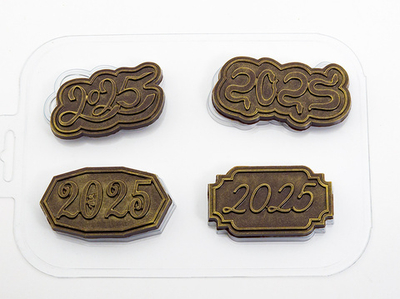 Пластиковая форма для шоколада "Набор 2025"