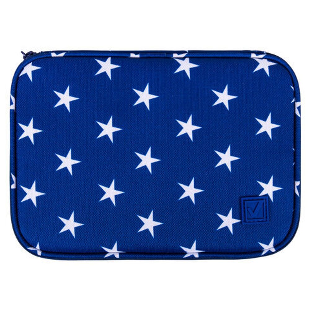 Пенал-косметичка BRAUBERG, 1 отделение, 1 откидная планка, ткань, 21x15x6 см, "Stars", 270707