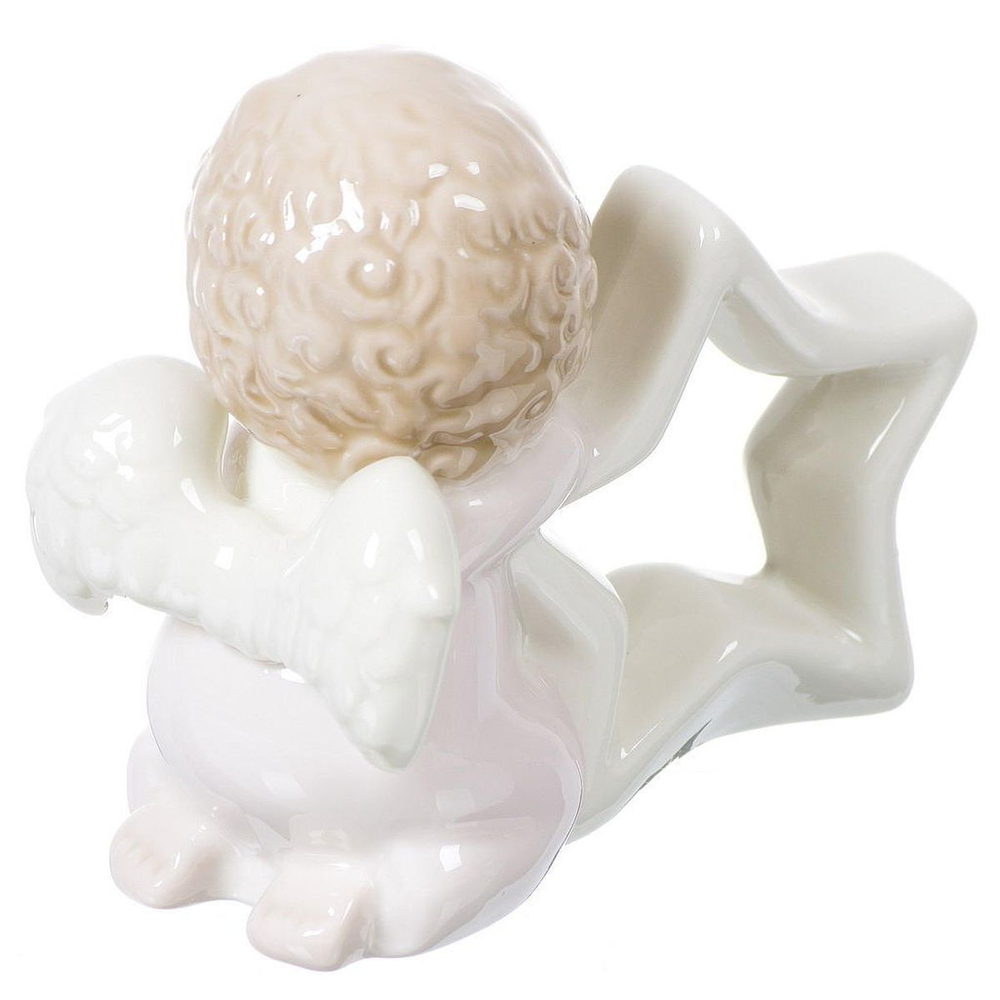 Фигурка декоративная Ангелочек со звездой, 10 см, Y4-3688