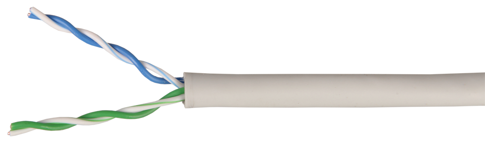 Кабель витая пара U/UTP 5e кат. 2 пары ITK LC1-C5E02-111