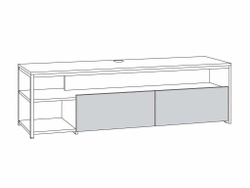 Трувор тумба под ТВ 13.70 Дуб Гранж Песочный/Интра
