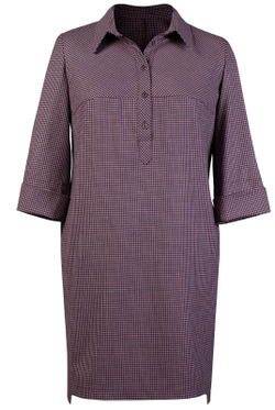 Платье-рубашка 1976ЛПБ, клетка #324Ка241976ЛПБ