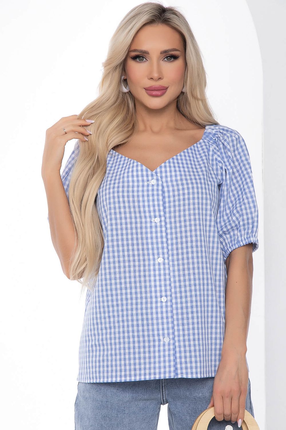 Блуза "Джейн" (голубая) Б10002 LT Collection (Акция)