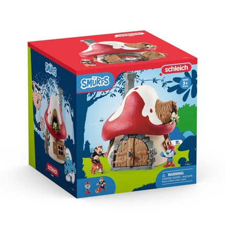 Schleich - Дом Смурфа с фигуркой Папы Смурфа и Гаргамеля 20803 / артикул   20803  / GTIN 4059433574158