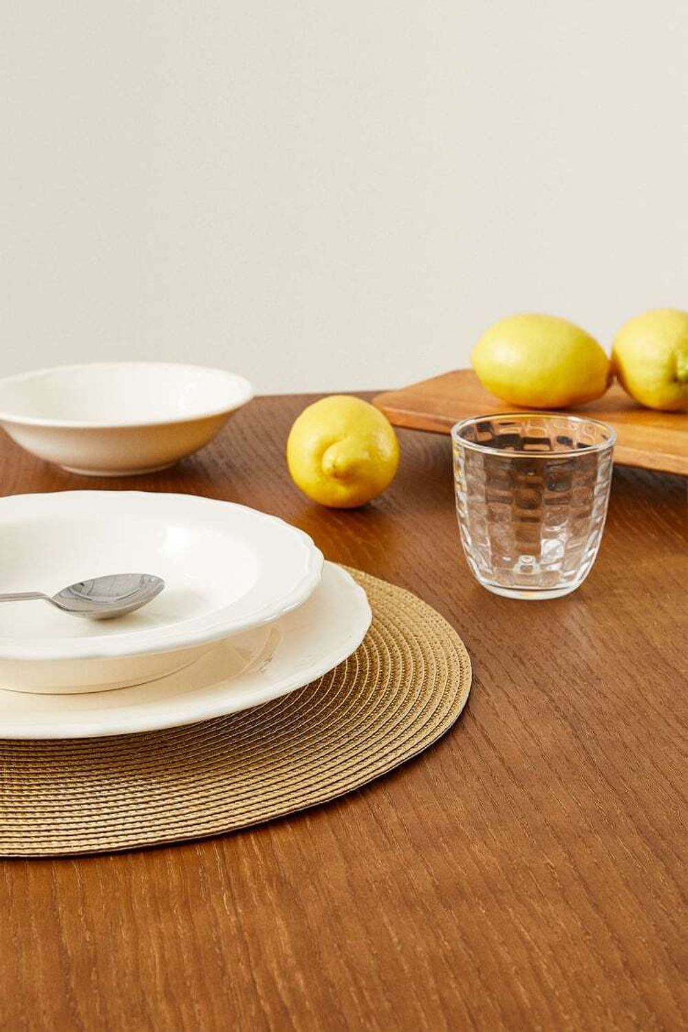 ZARA HOME КРУГЛАЯ САЛФЕТКА (УПАКОВКА ИЗ 2 ШТУК), КОРИЧНЕВЫЙ