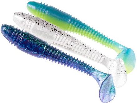 Виброхвост Lucky John TIOGA FAT 5.8in (147 мм), цвет MIX4, 3 шт.