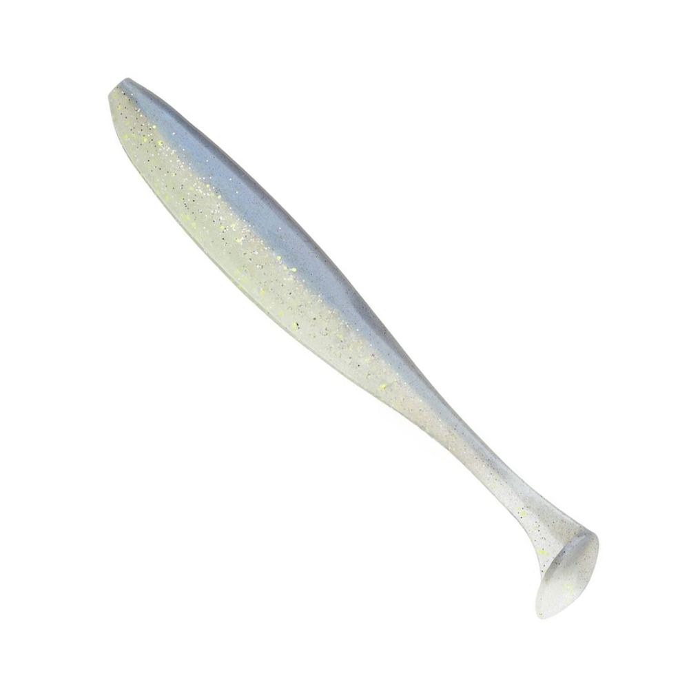 Приманка силиконовая Keitech Easy Shiner 4" PAL #01 Chartreuse Red Flake, 3 упаковки по 7 штук