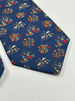 Галстук синий Salvatore Ferragamo